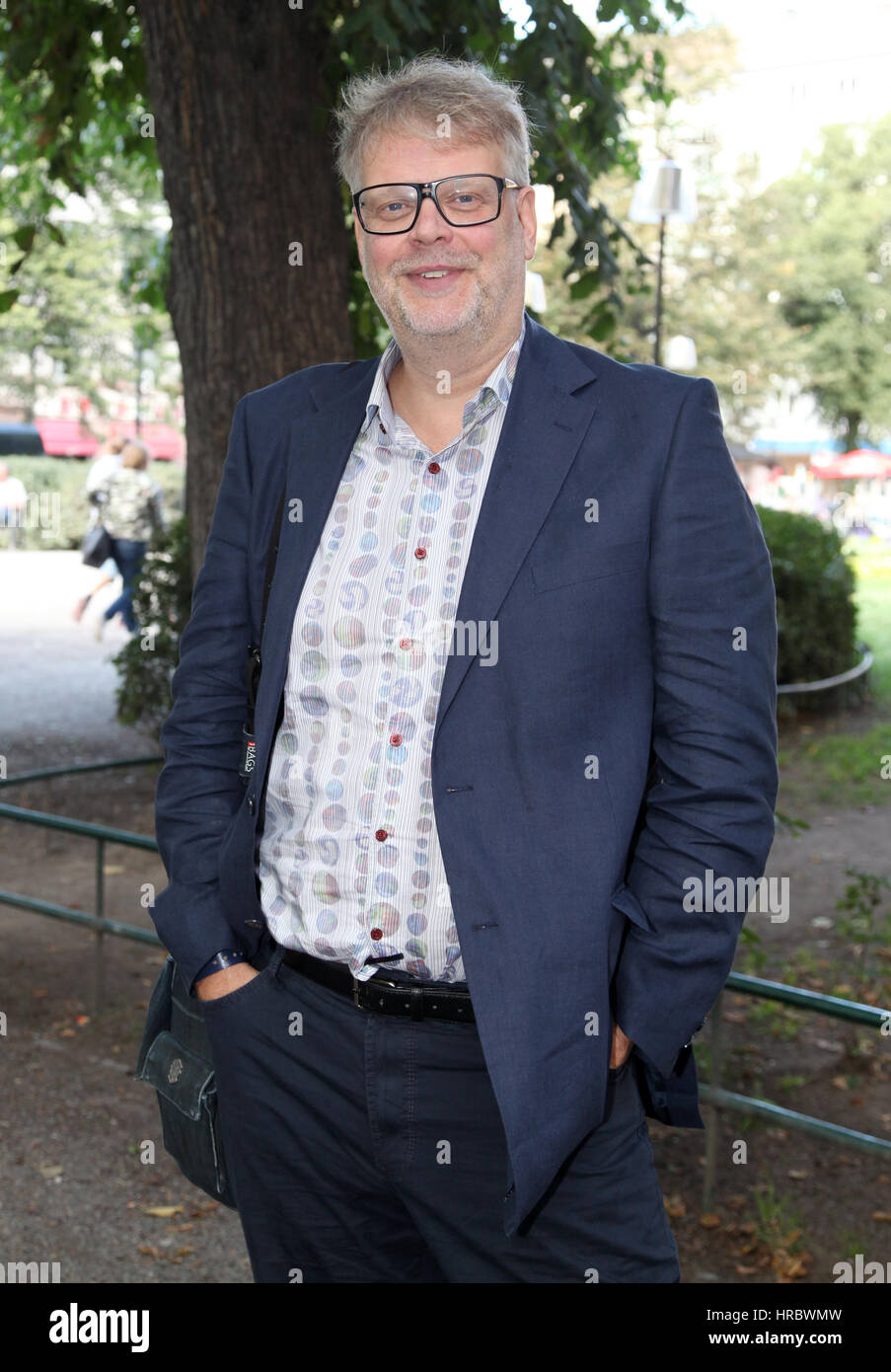 HANS ROSENFELDT schwedischer Journalist und Autor des Films Skript für die Fernsehserie die Britge oder die Briten den Tunnel 2013 Stockfoto