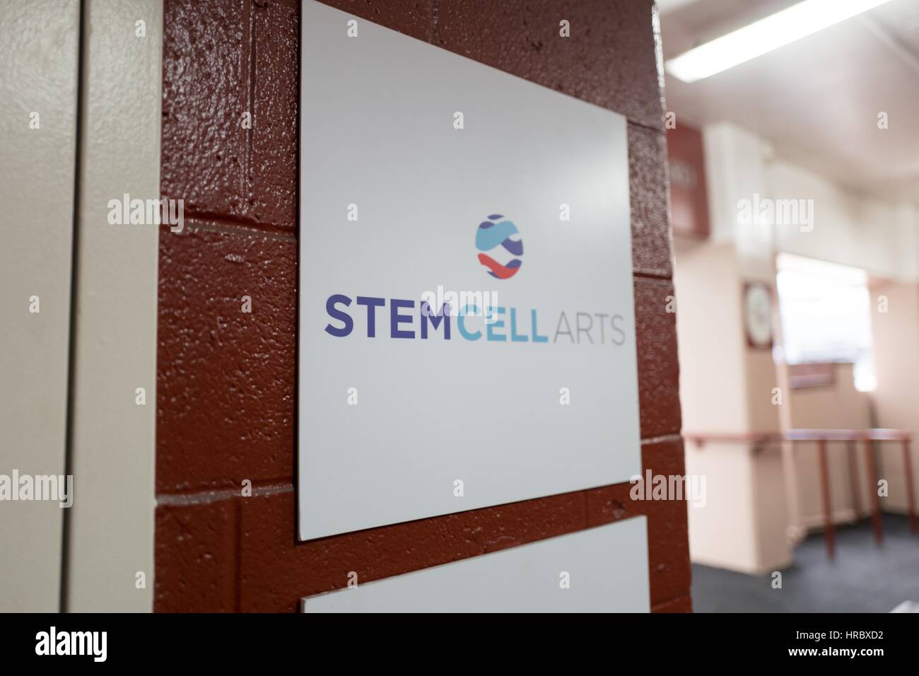 Beschilderung für Stem Cell Arts, eine regenerative Medizin-Firma, die Patienten Stammzellen verwendet, um Verletzungen, Tysons, Viginia, 7. Dezember 2016 zu heilen. Stockfoto