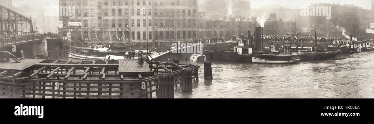 Das Wrack der SS Eastland 24. Juli 1915 Stockfoto