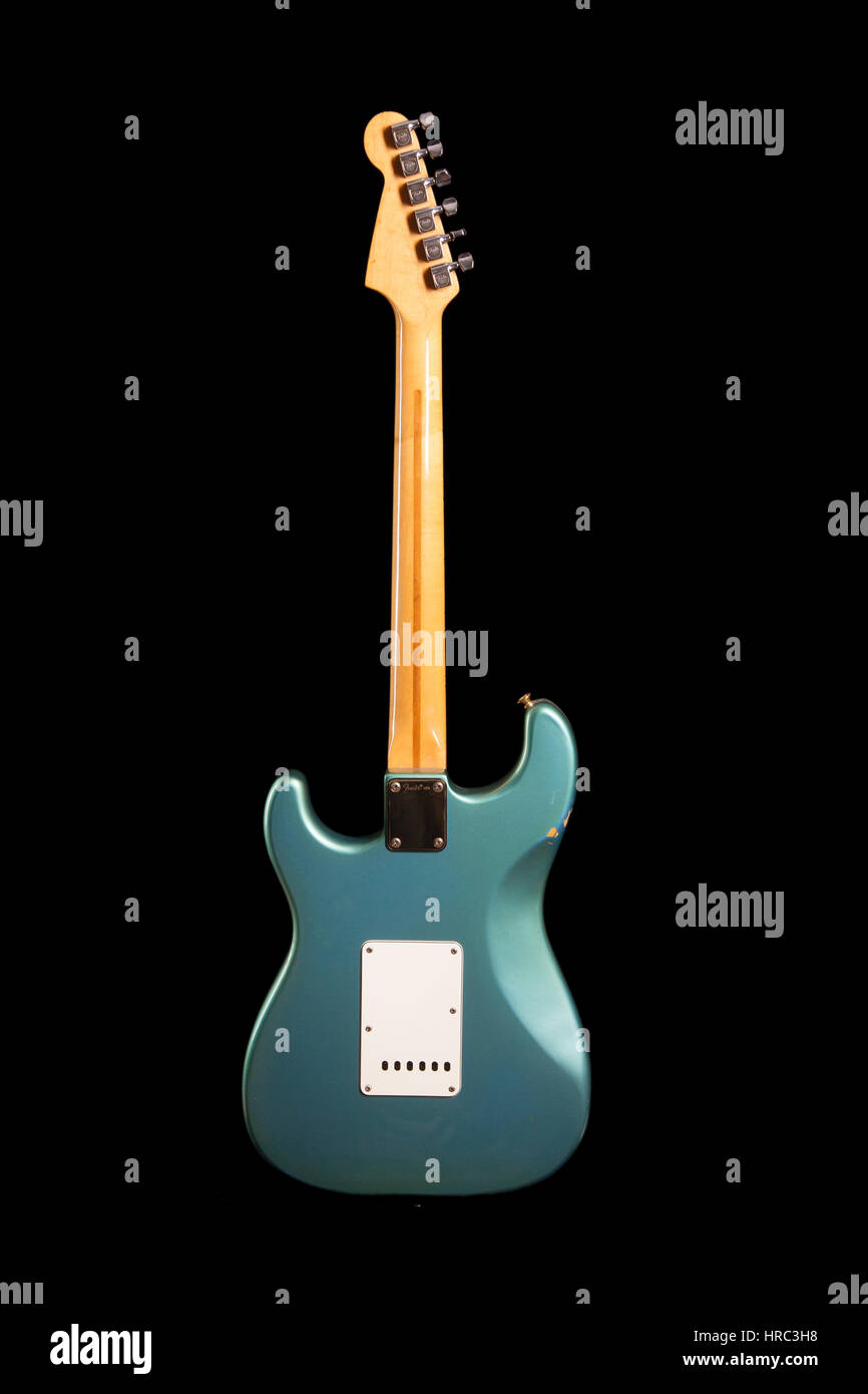 1981-Fender Strat e-Gitarre Stockfoto