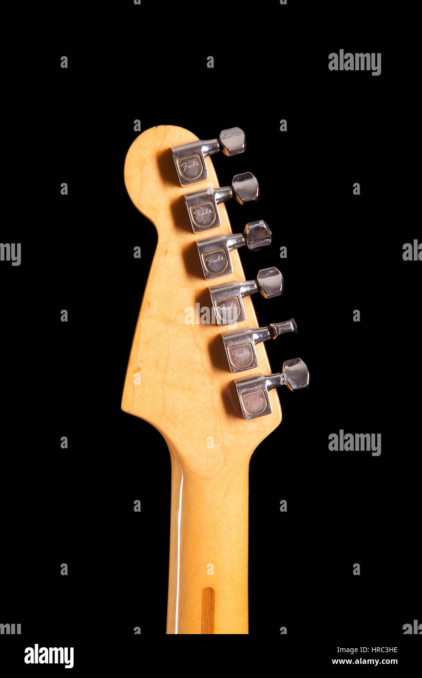 1981-Fender Strat e-Gitarre Stockfoto