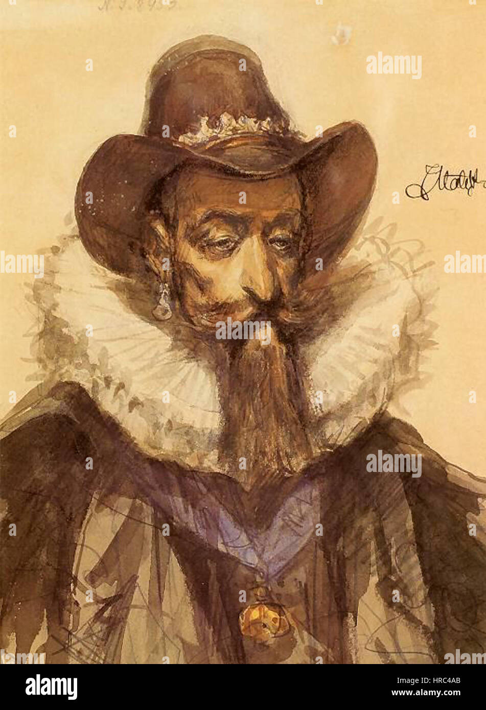 Sigmund III. von Polen c 1622 von Jan Matejko 1881 Stockfoto