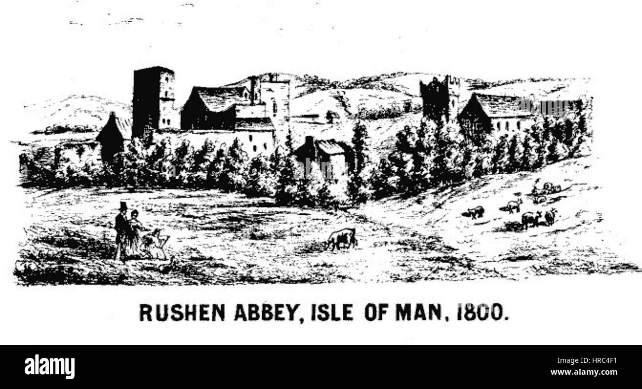 RushenAbbey1800 Stockfoto