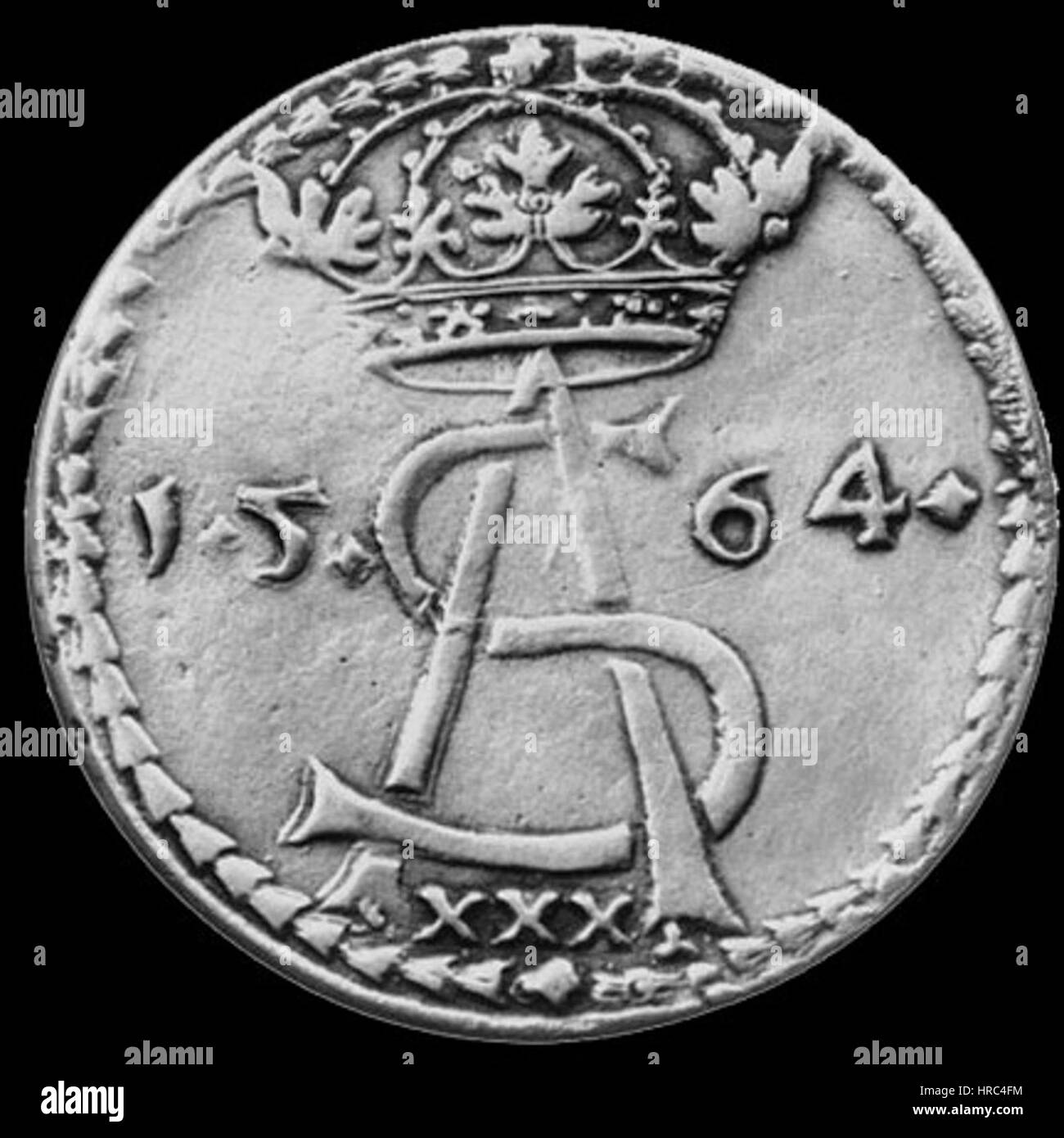 Sigismund Augustus 1 Thaler (1564) Vorderseite Stockfoto