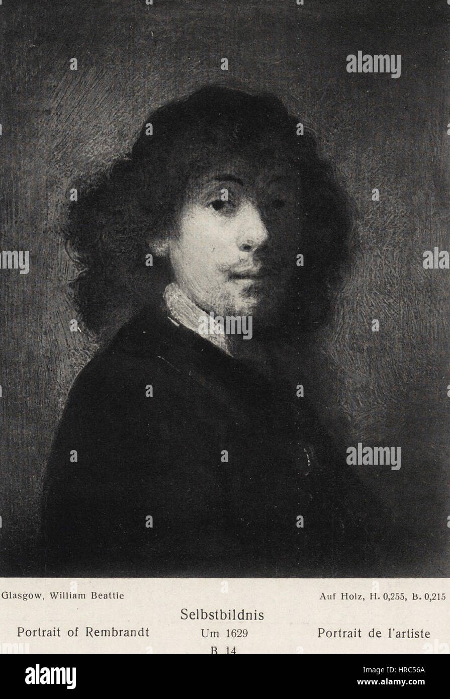 Rembrandt - so genannte Portrait von Constantijn Huygens Stockfoto