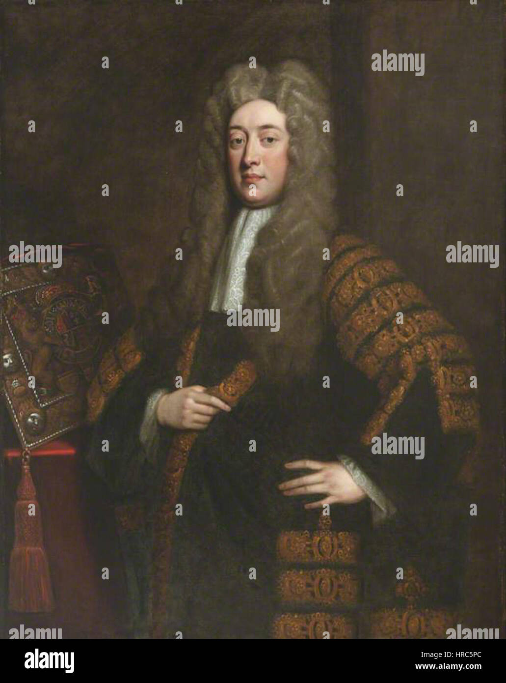 Simon Viscount Harcourt LC von Godfrey Kneller Stockfoto