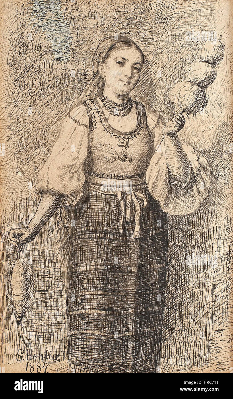 Sava Hentia - Tarancuta cu Fuior (1) Stockfoto