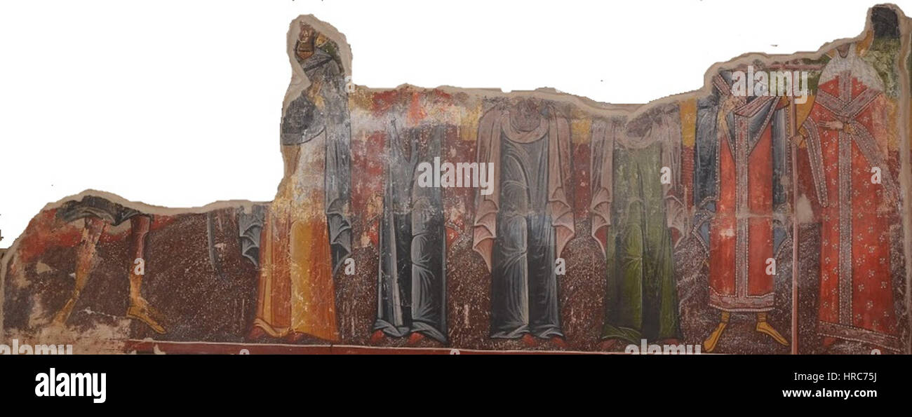 Santa Maria di St. Cosmas und Damian Church Fresko, Kastoria Stockfoto