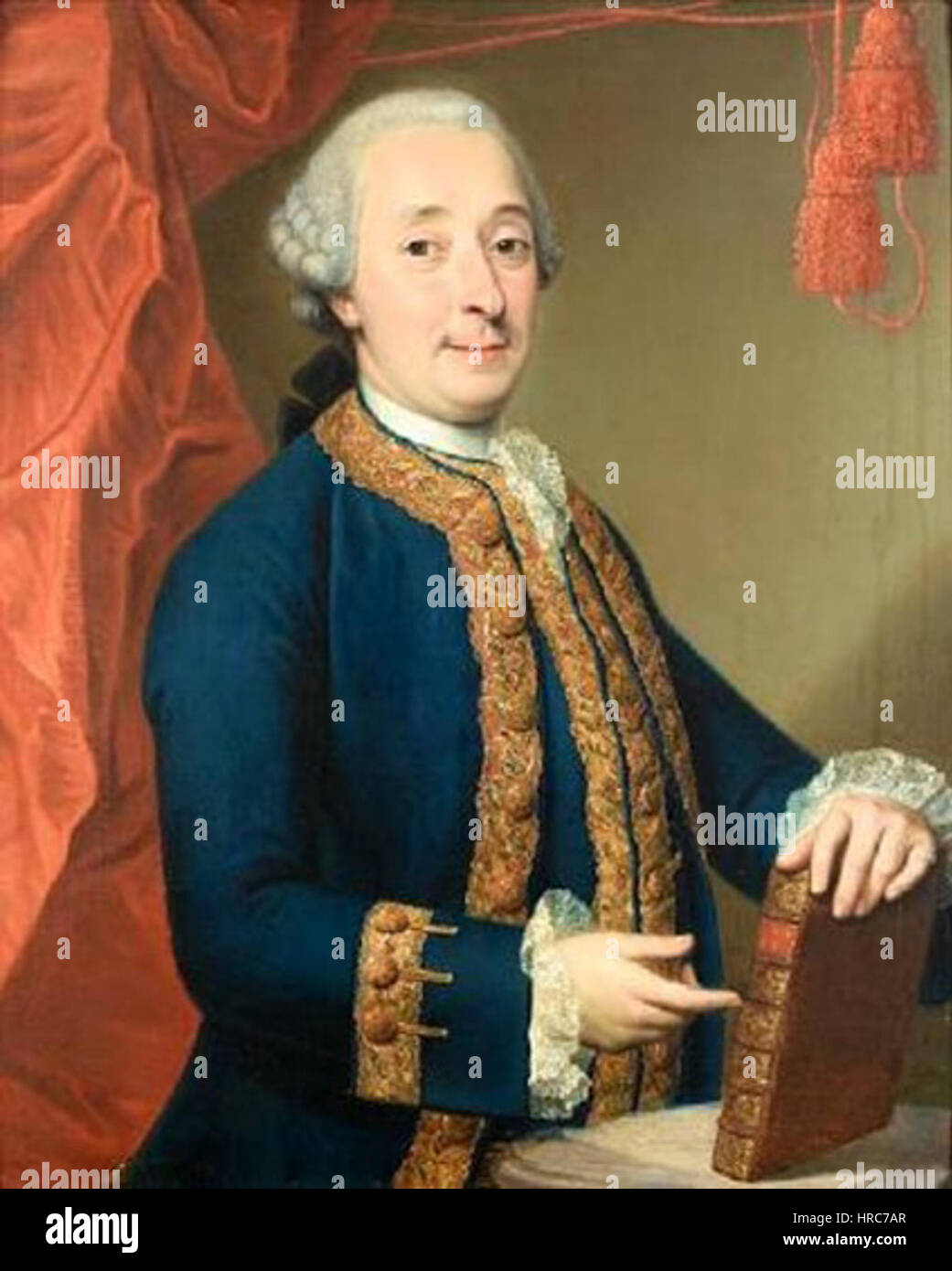 Schmitz - Porträt eines Herrn Stockfoto