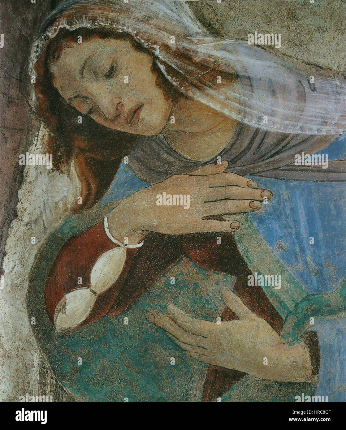 Sandro Botticelli - Annonciation Stockfoto