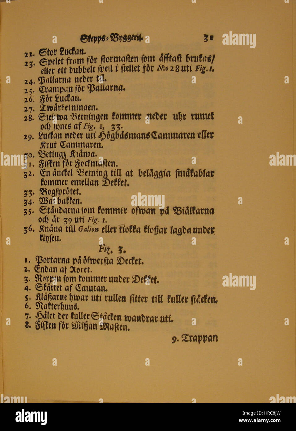 SkepsByggerij-p 31 Stockfoto