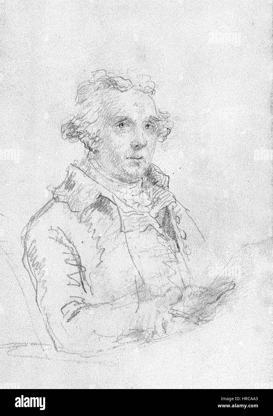 Selbstporträt von Nicholas Pocock Stockfoto