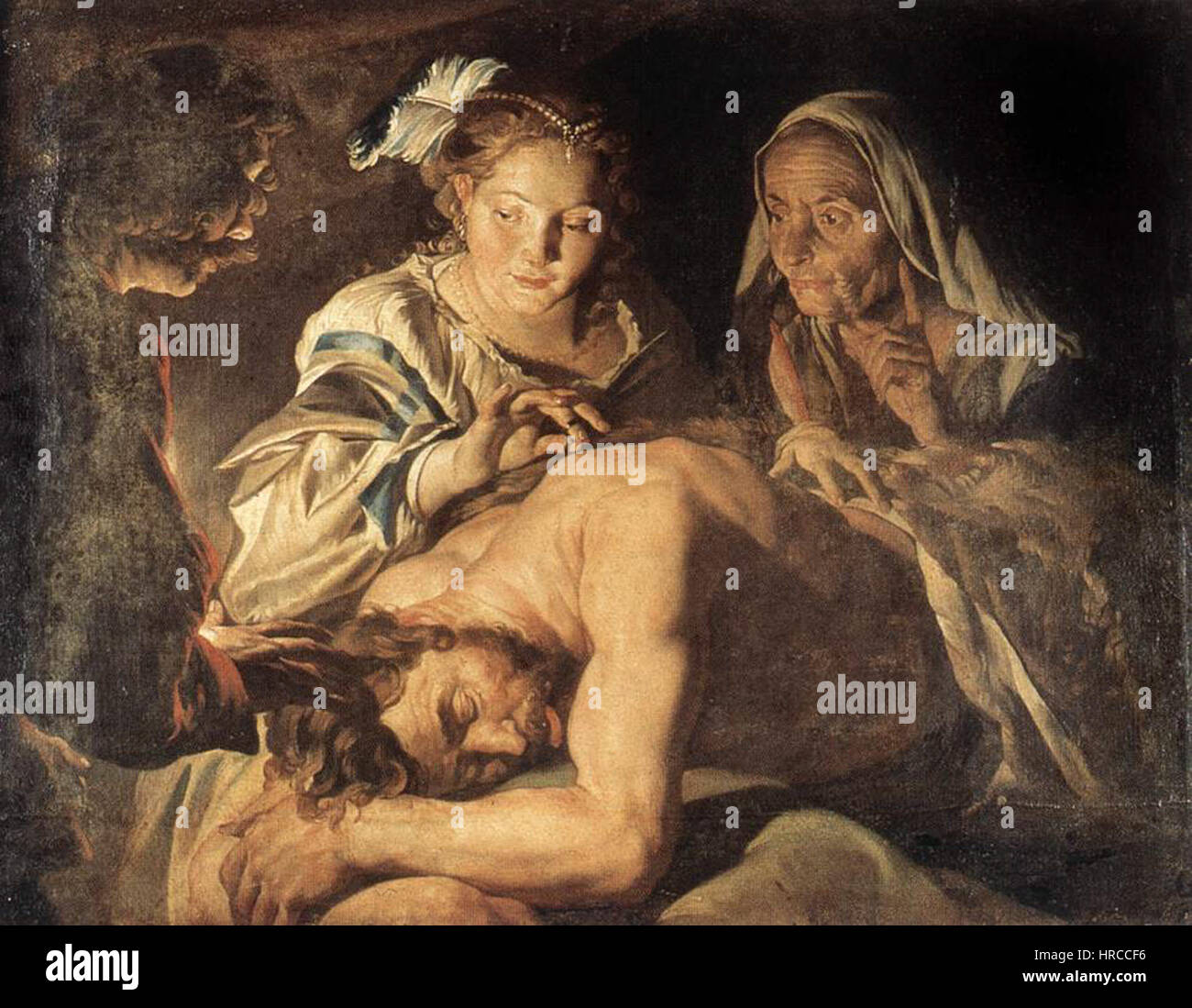 Samson und Delilah Stockfoto