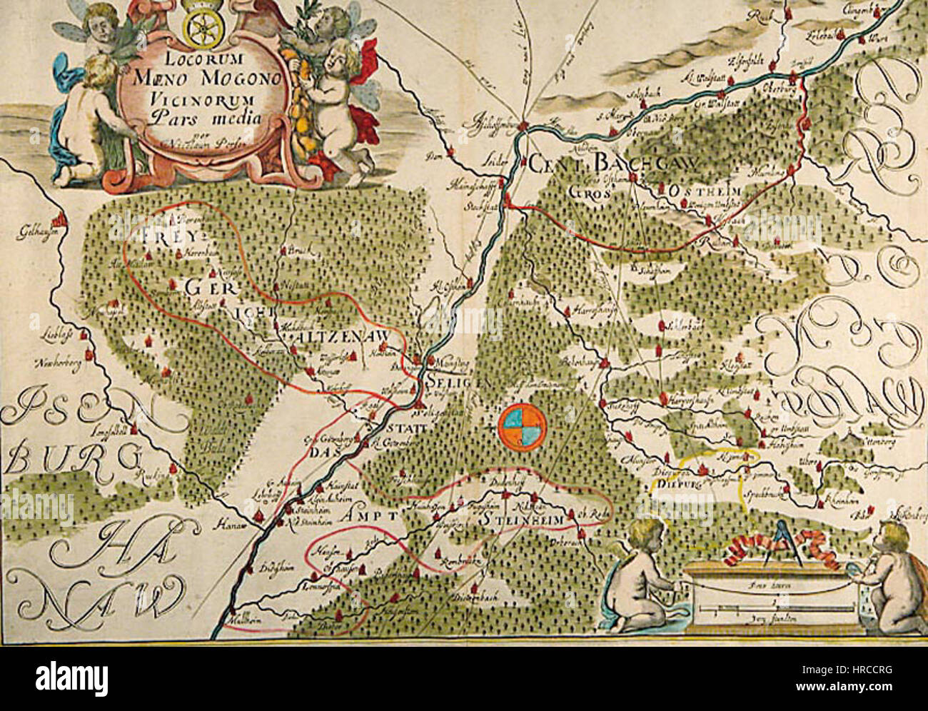 Seligenstadt 17 Jh Stockfoto