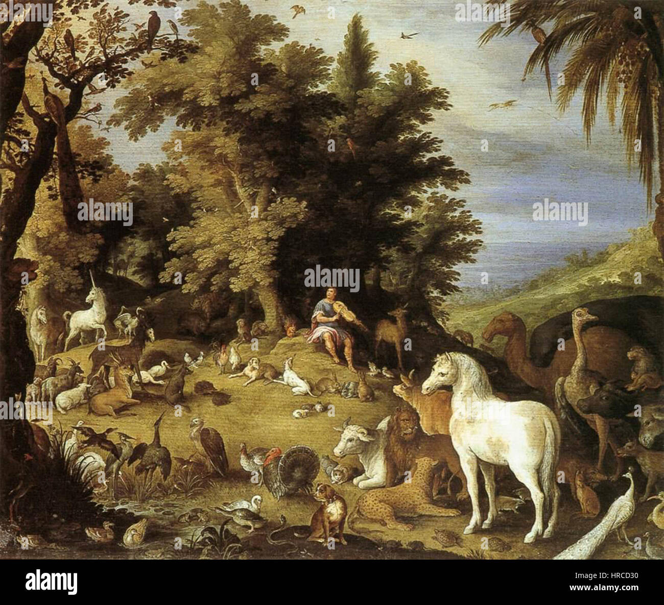 Sebastiaan Vrancx - Orpheus und die Tiere - WGA25386 Stockfoto