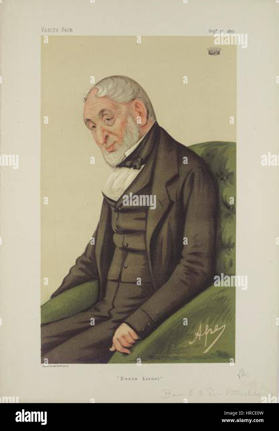 Lionel de Rothschild 22. September 1877 Stockfoto