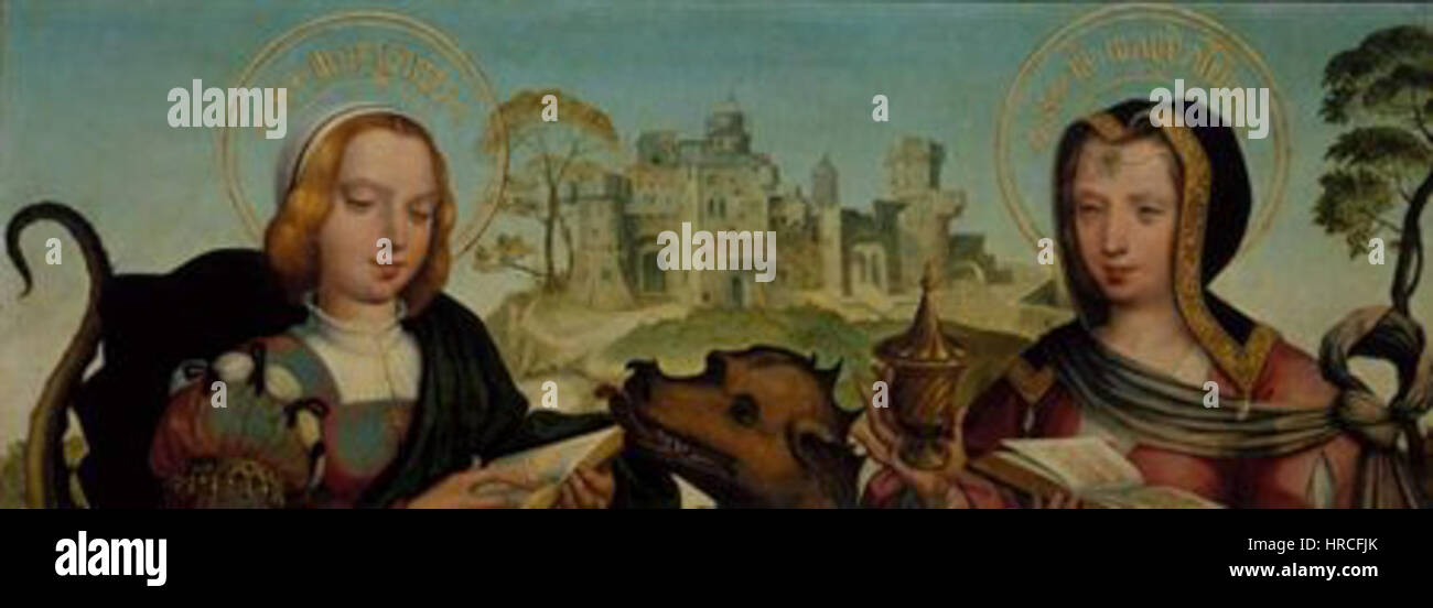 Santa Margarida e Santa Maria Madalena Stockfoto