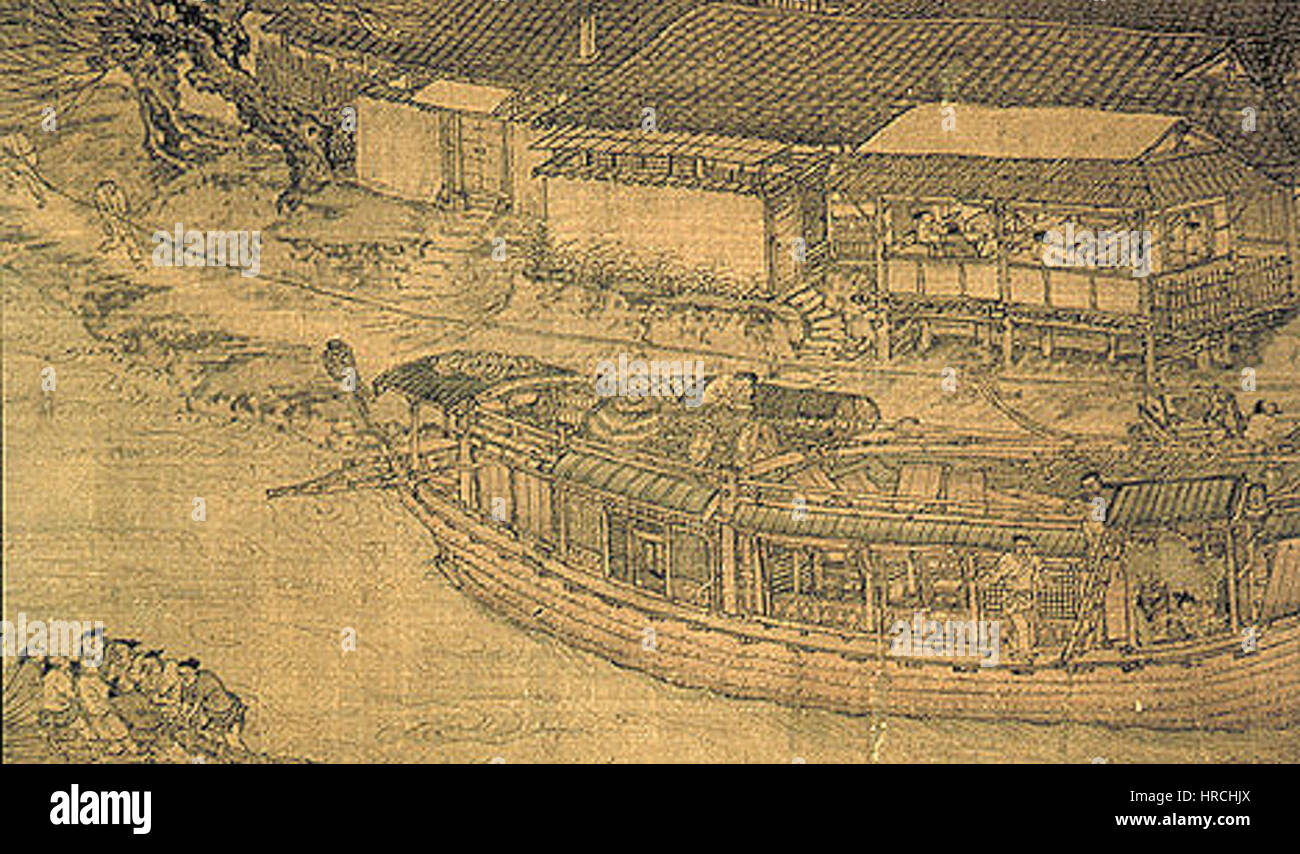 Qingming Festival Detail 4 Stockfoto