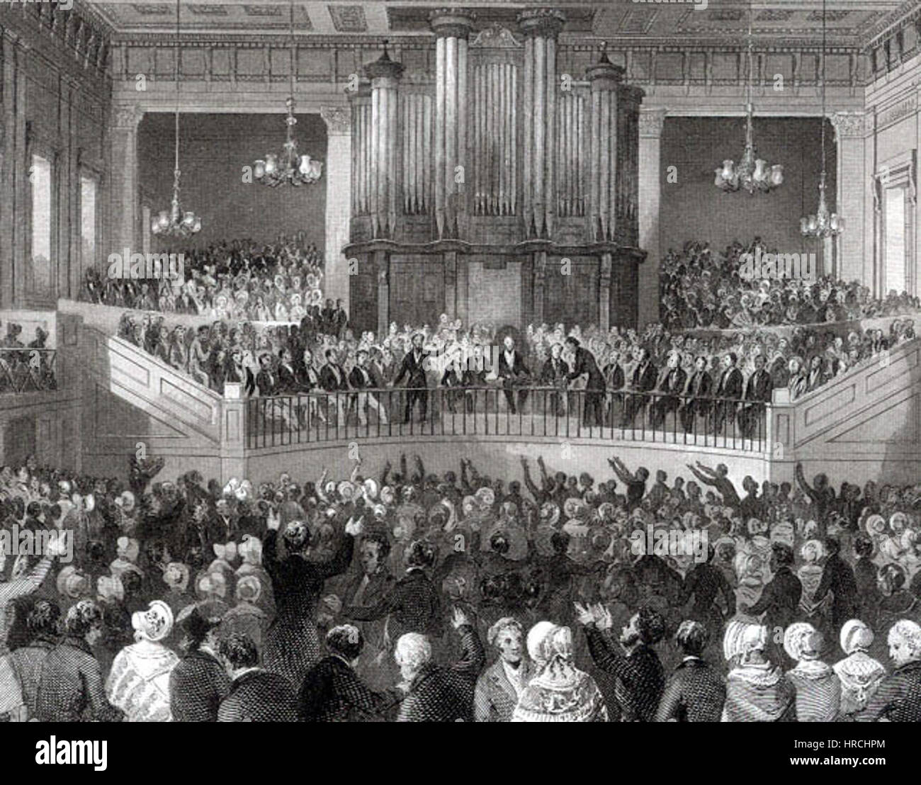 Royal Humane Society Meeting in Exeter Hall Stockfoto