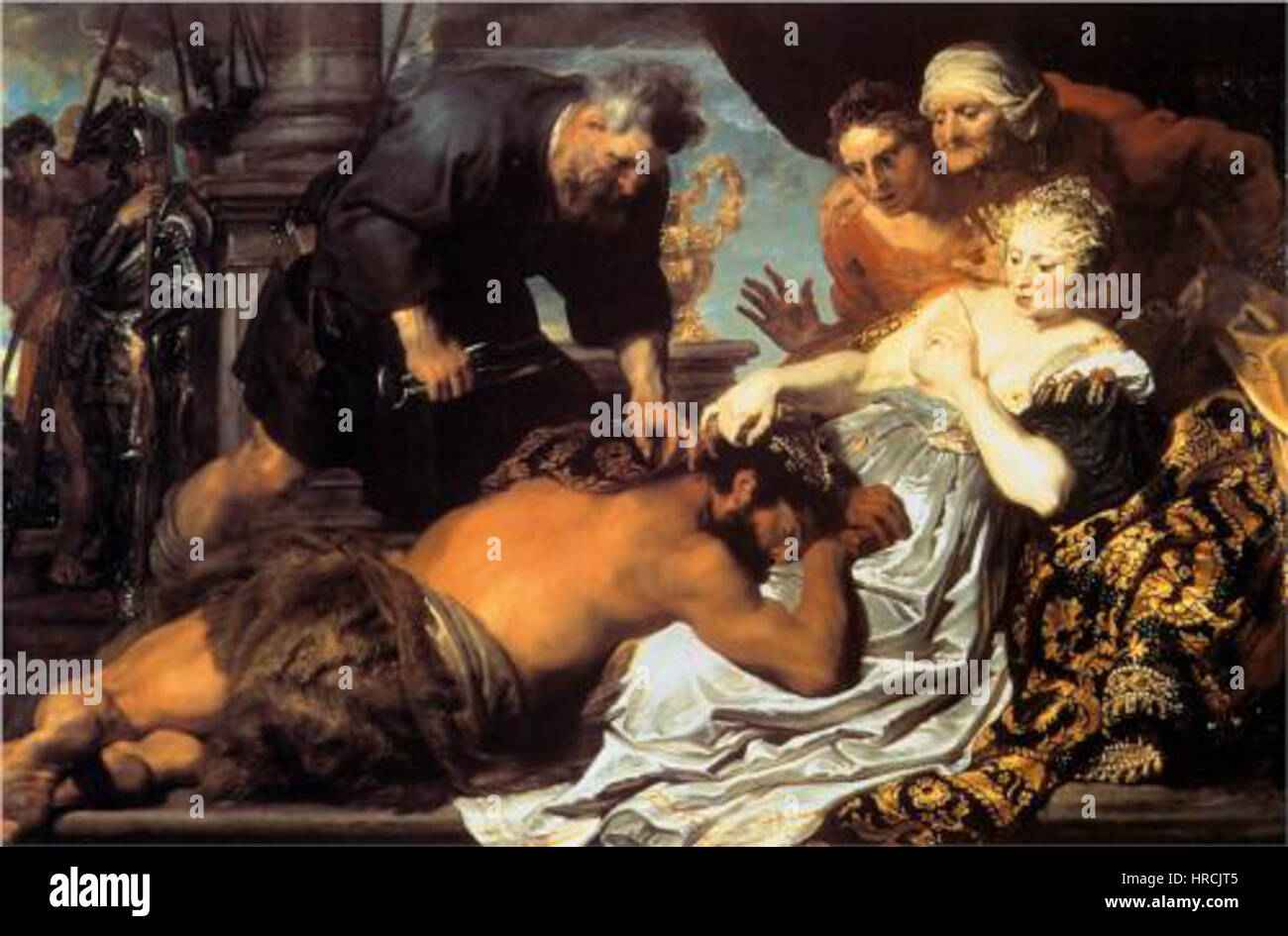 Samson und Delilah 1620 Stockfoto