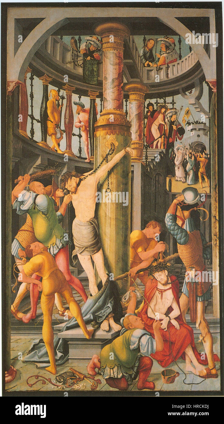 Renaissance C4 Ratgeb Herrenberger Altar Links Mitte Stockfoto