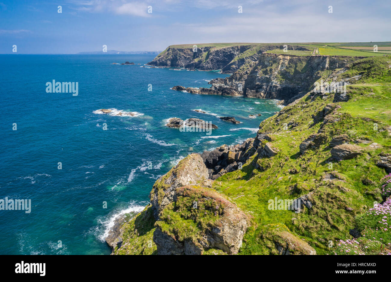 Großbritannien, Cornwall, Godrevy Portreath Heritage Coast kornischen Küste bei Godrevy Point Stockfoto