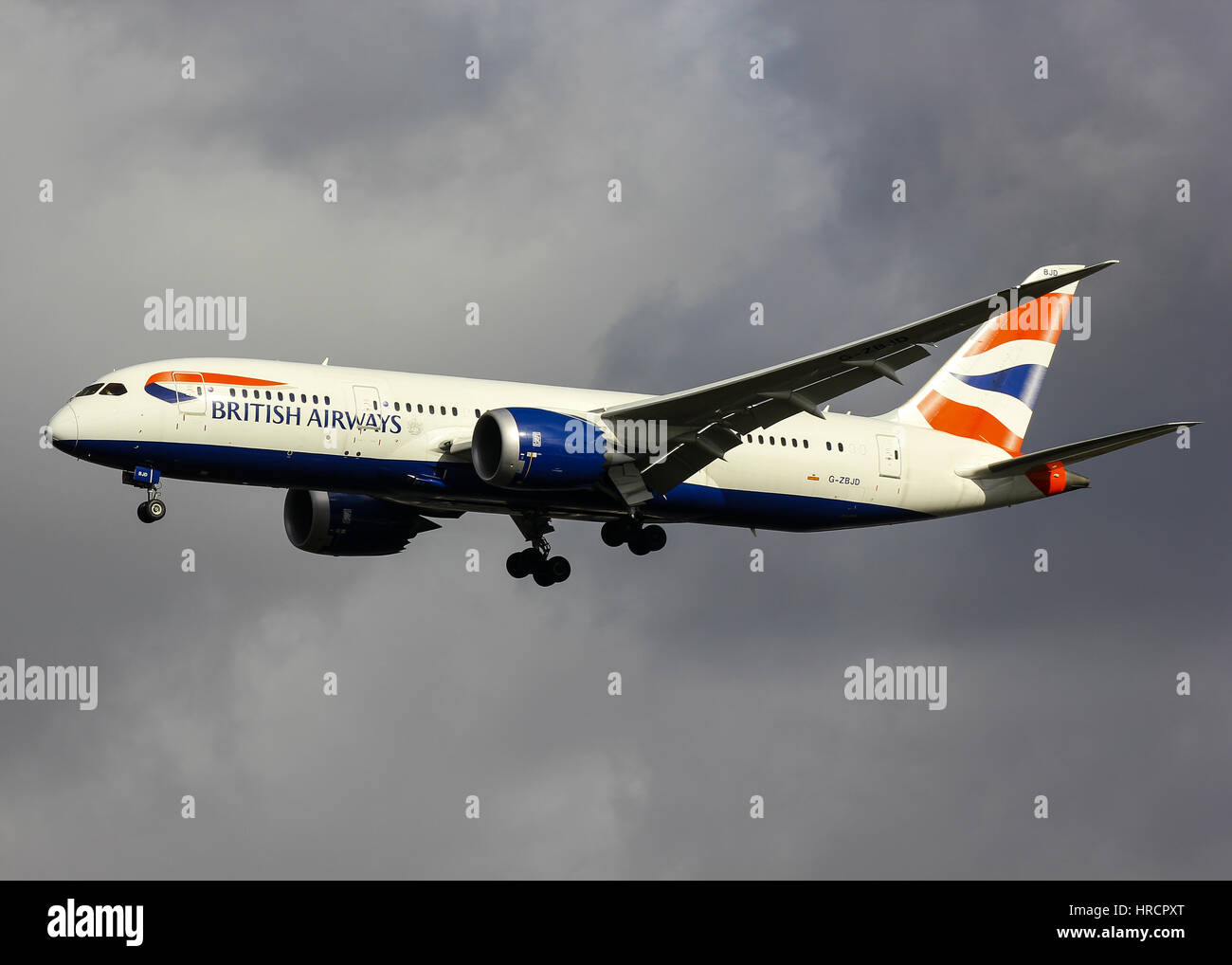 British Airways-Boeing 787 - London Heathrow Airport Stockfoto
