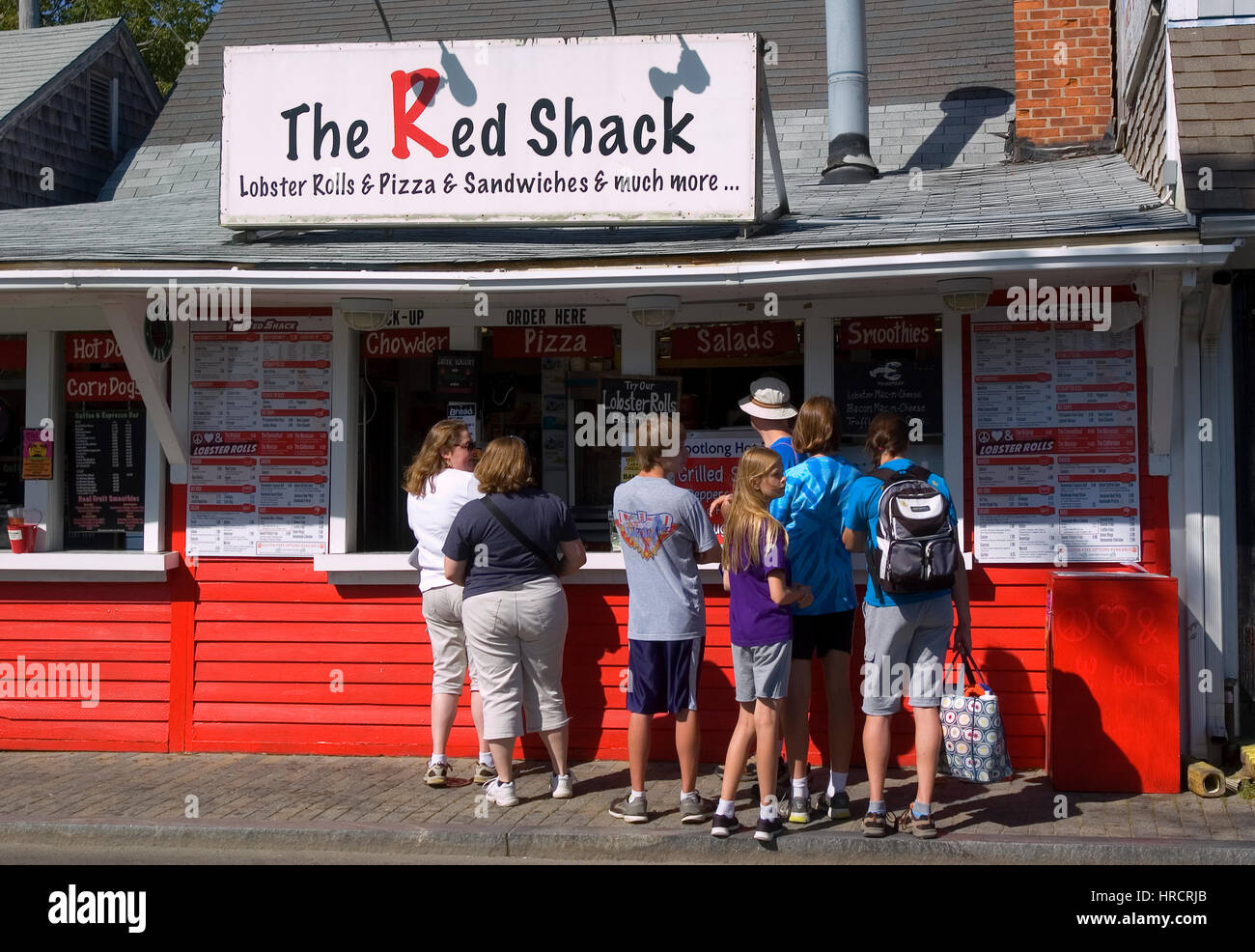 Ein Snack Shack in Provincetown, Massachusetts auf Cape Cod Stockfoto