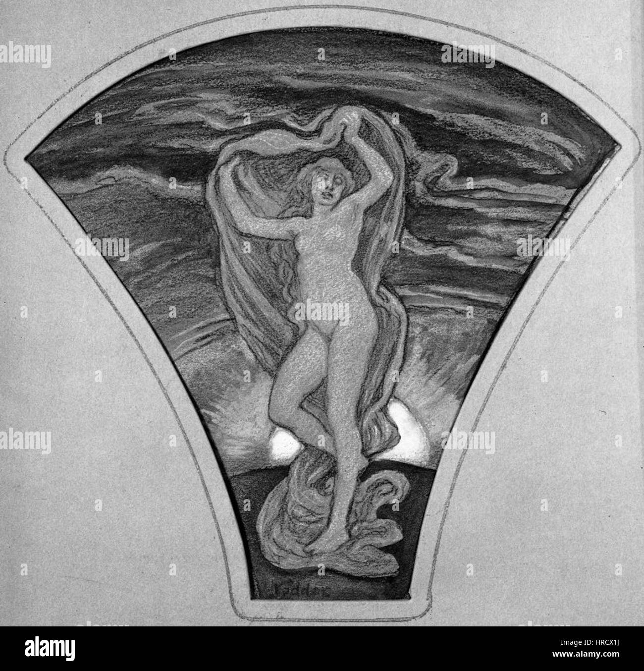 Brooklyn Museum - Sonnenuntergang - Elihu Vedder Stockfoto