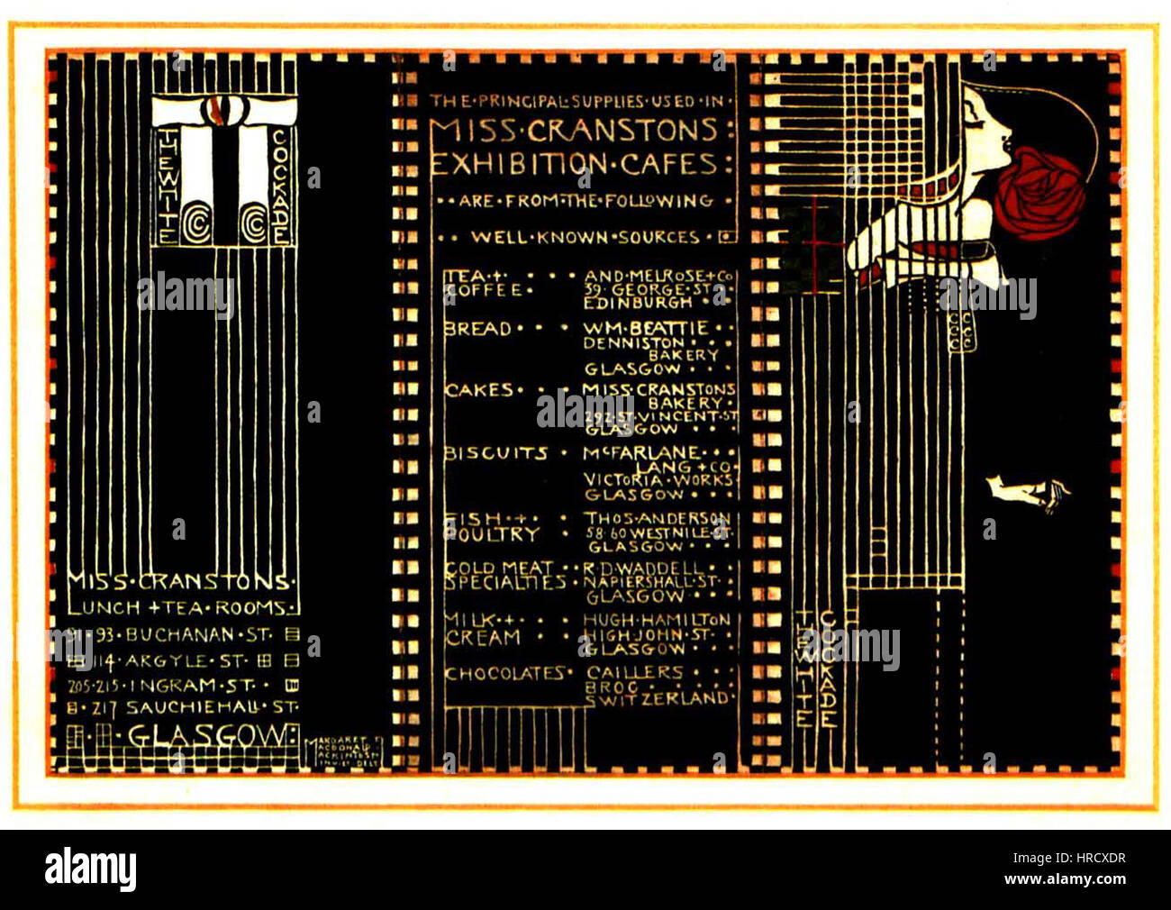 Das Ausstellungscafé von Cranston ist ein sozialer und kultureller Raum, der als Treffpunkt für Künstler, Schriftsteller und Intellektuelle diente. Das Café wurde zu einem beliebten Veranstaltungsort für Ausstellungen mit Werken zeitgenössischer Künstler. Stockfoto