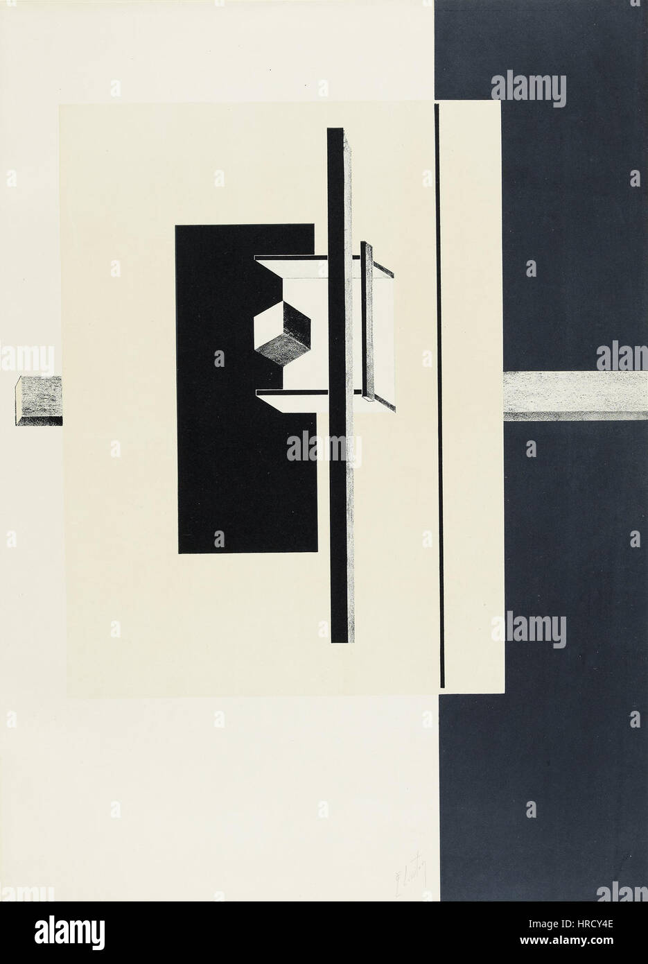 El Lissitzky - 1o Kestnermappe Proun (Proun. 1. Kestner Portfolio) - Google Art Project Stockfoto