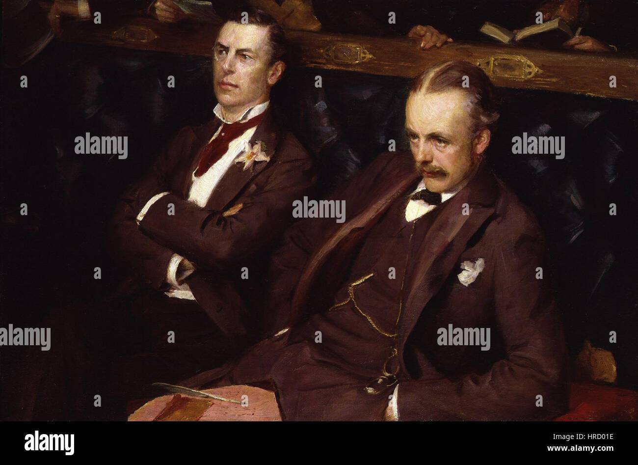Joseph ("Joe") Chamberlain; Arthur James Balfour, 1. Earl of Balfour von Sydney Prior Hall Stockfoto