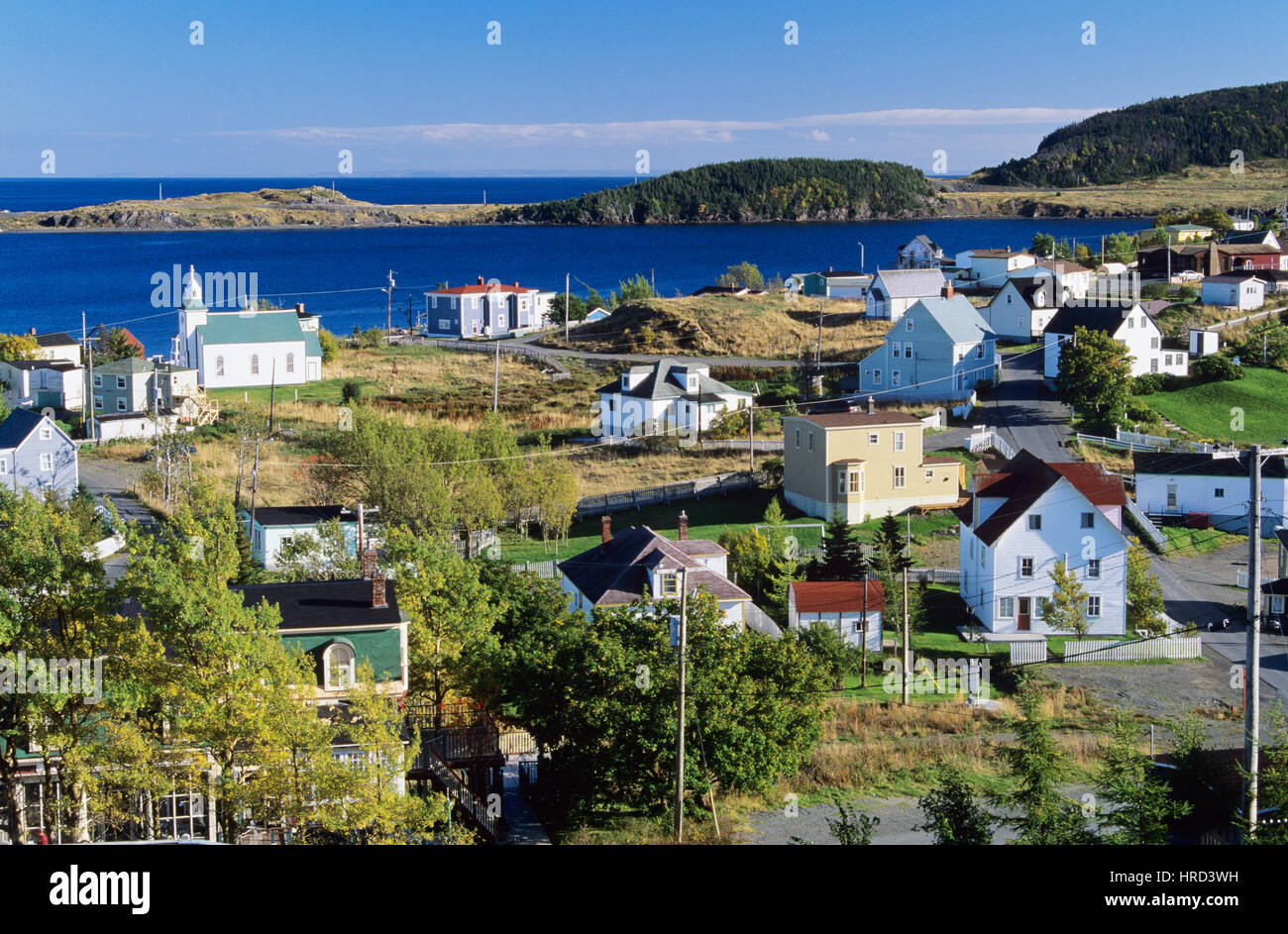Historische Fischerei Dorf der Dreifaltigkeit, Neufundland und Labrador, Kanada Stockfoto