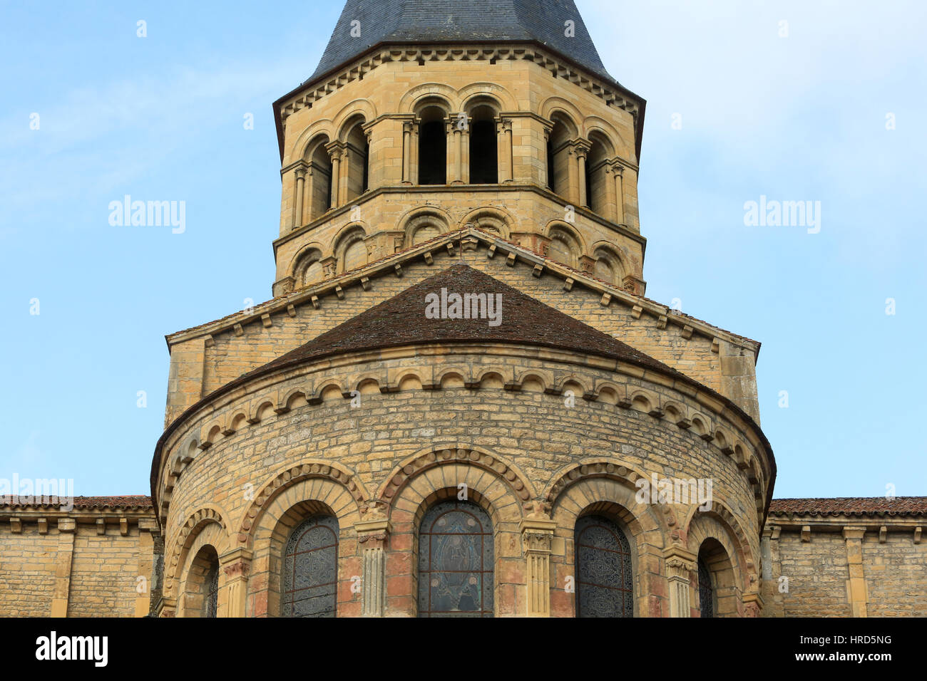 Neben dem Bett. Basilika des Heiligen Herzens. Paray-le-Monial. Stockfoto