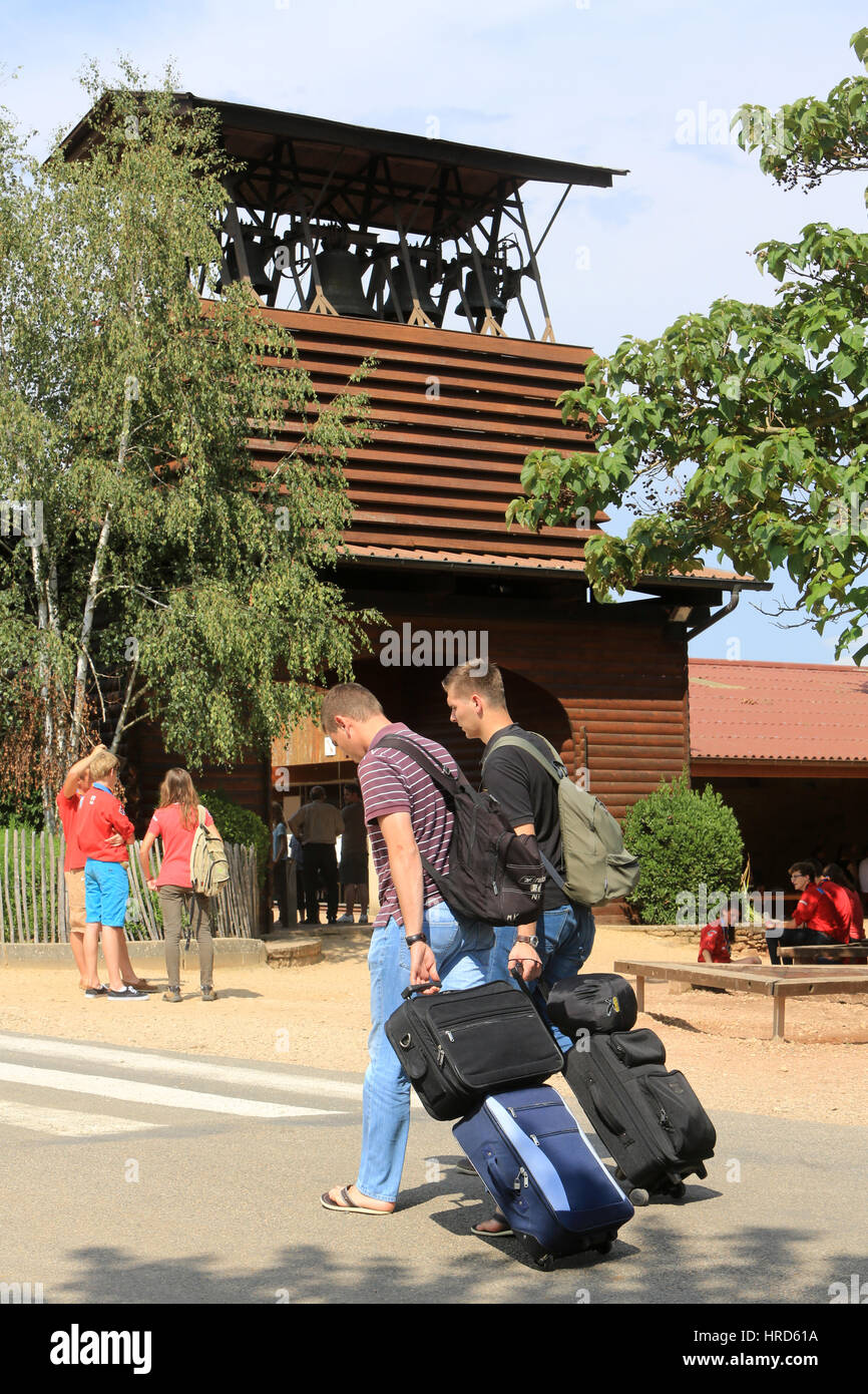 Taizé Gemeinschaft. Stockfoto