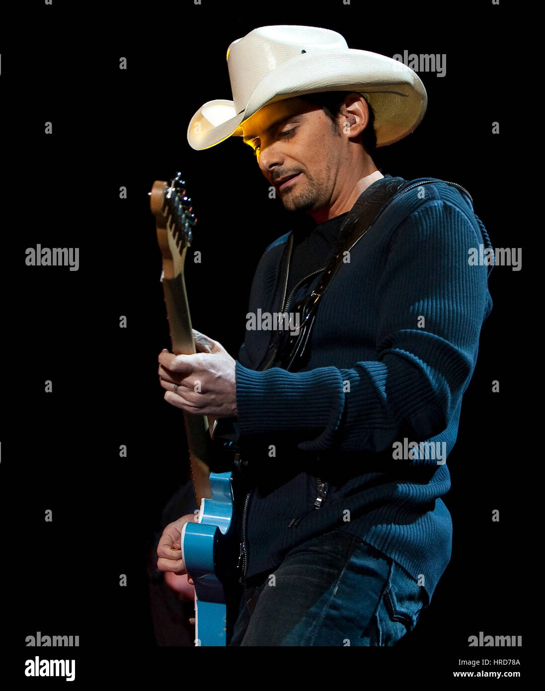 Brad Paisley führt auf der Postkutsche California Country Music Festival in Indio, Kalifornien am 25. April 2009. Stockfoto