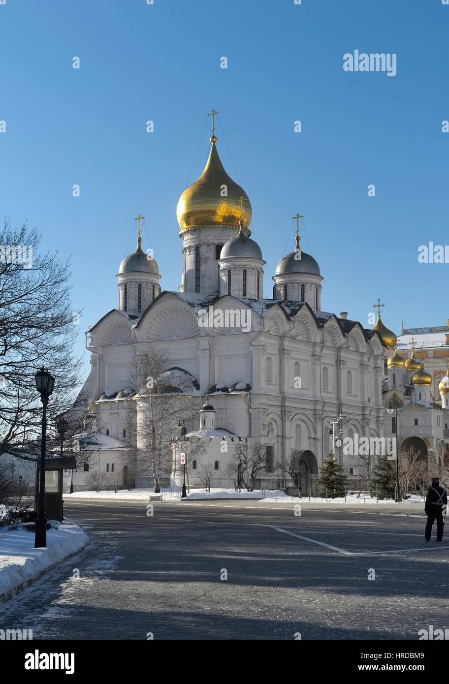 Anzeigen die Kathedrale von St. Archistratiga Michael (Kathedrale des Erzengels, 1505Ñ1508) Moskauer Kreml Stockfoto