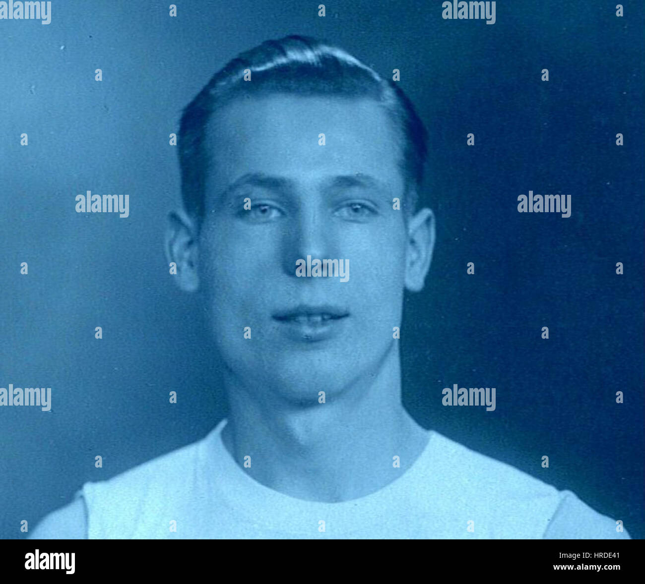 Fred C Palmer Swindon Leiter der Sportler blau Stockfoto