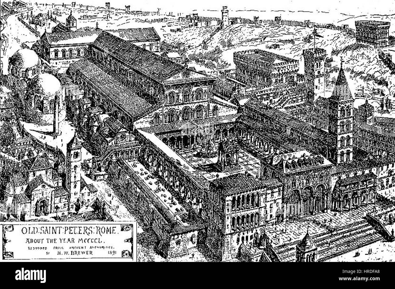 Basilica di San Pietro 1450 Stockfoto