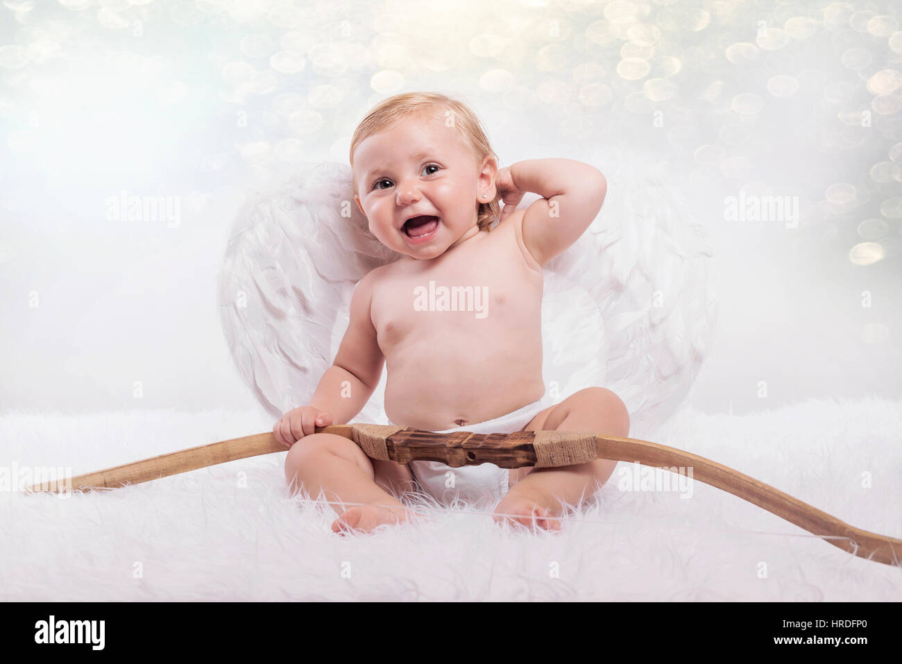 Baby Engel Kleid Stockfoto