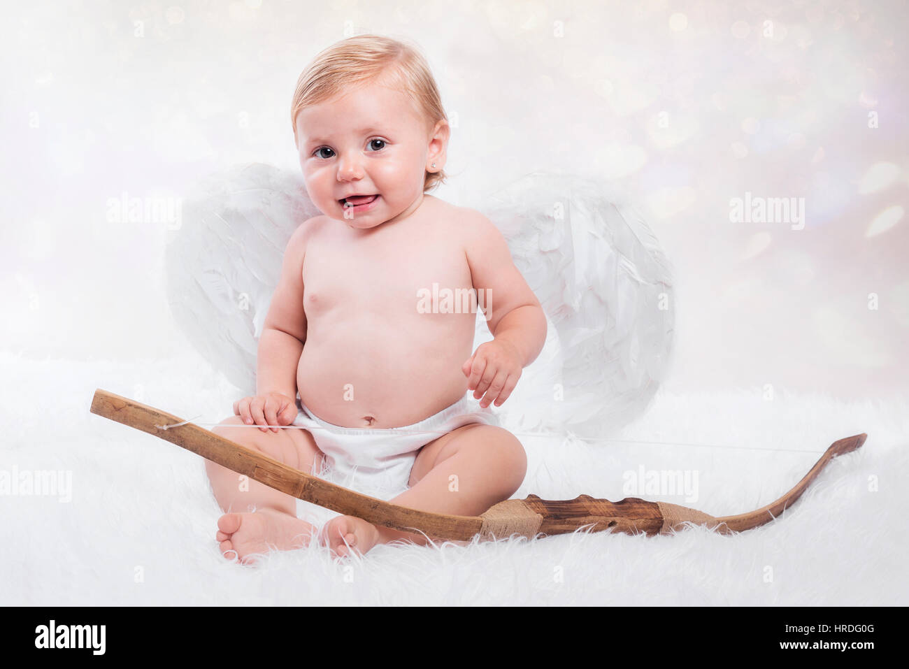 Baby Engel Kleid Stockfoto