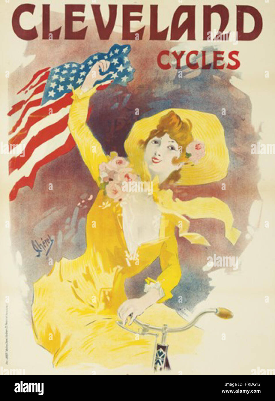 Affiche Zyklen Cleveland Stockfoto