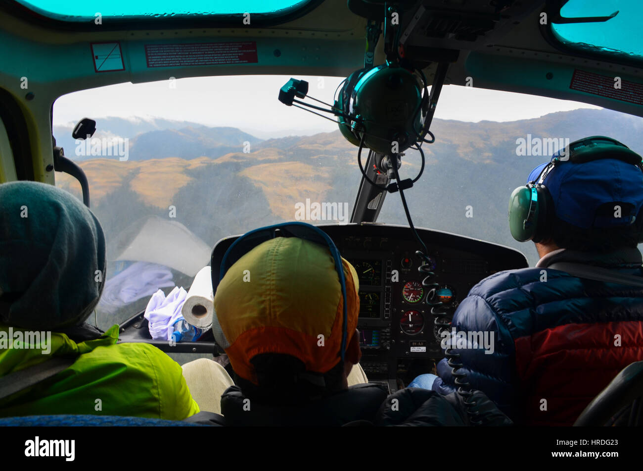 Helikopter-Rundflug Stockfoto