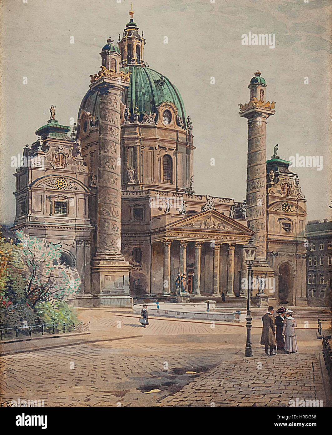 Ernst Graner Karlskirche Stockfoto