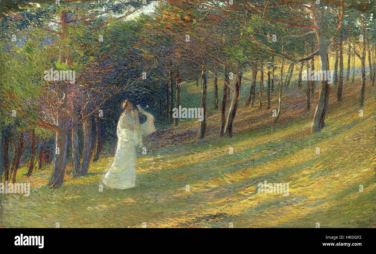 Henri Martin - Orpheus in einem Holz Stockfoto