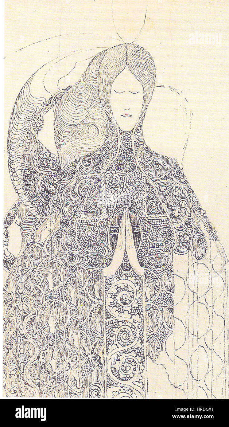 Carelde Nerees Werk ist bekannt für seine Aufmerksamkeit auf menschliche Figuren und die expressive Darstellung des gesellschaftlichen Lebens. Seine Malerei reflektiert den Realismus des 19. Jahrhunderts mit einem Fokus auf die emotionalen Aspekte des täglichen Lebens und der menschlichen Verbindung. Stockfoto