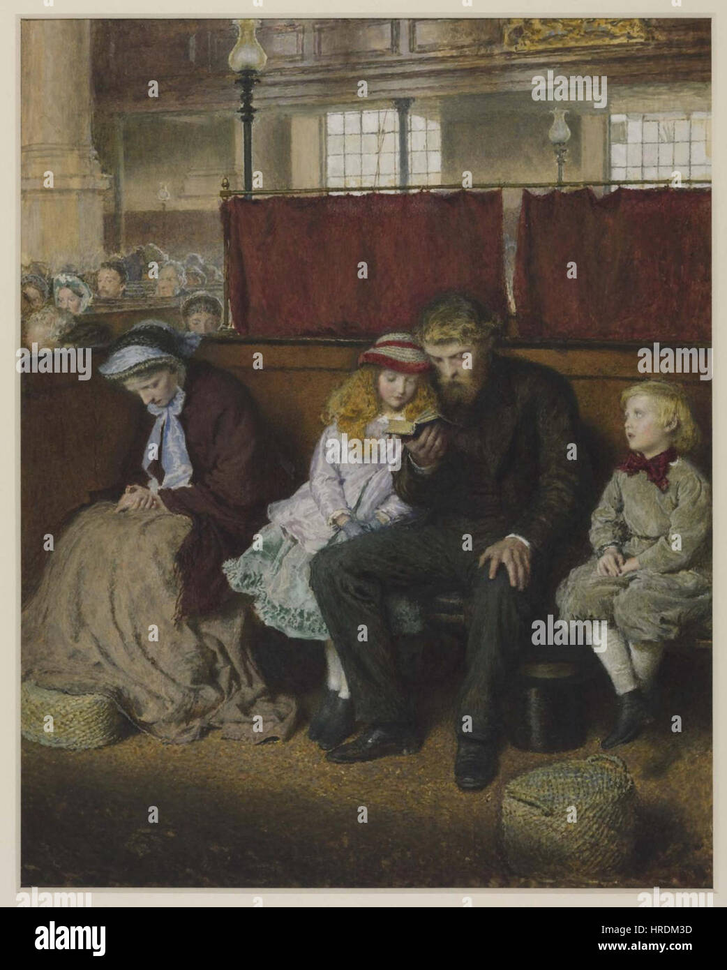 Frederick Walker - Philip in der Kirche Stockfoto