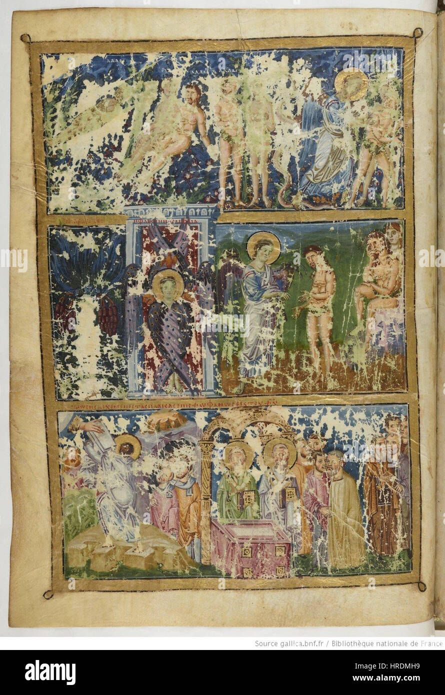 Homilien des Gregor der Theologe Gr. 510, f 118 Stockfoto