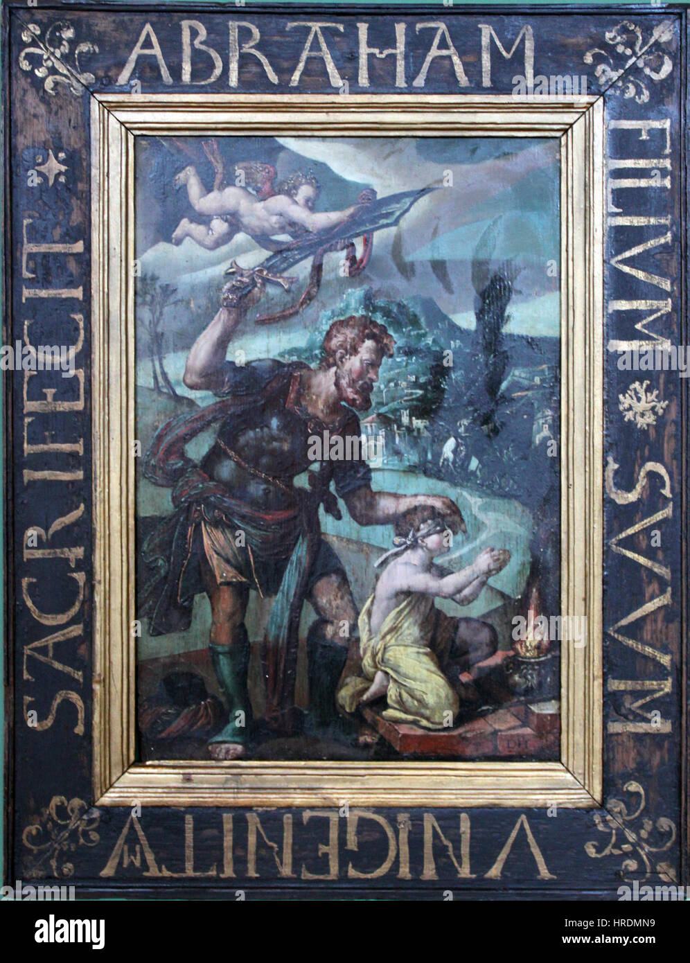 1575 Abrahams Opfer anagoria Stockfoto