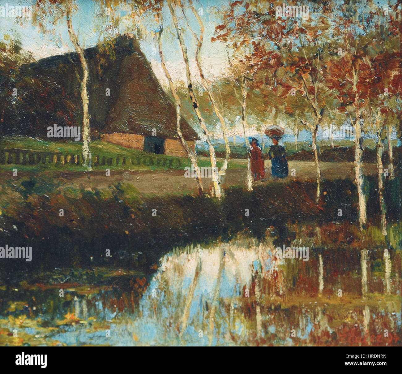 Euler-Landschaft Bei Worpswede Stockfoto